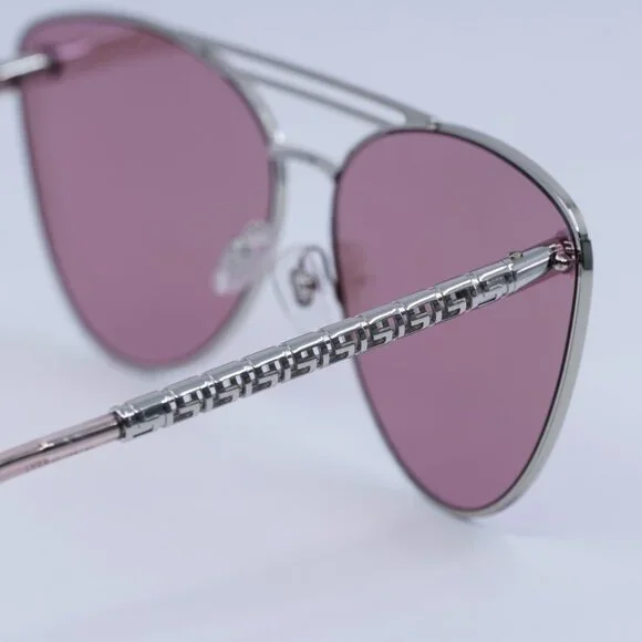 🕶️ New Versace VE2267 10007V Sunglasses - Silver Frame, Pink Lenses